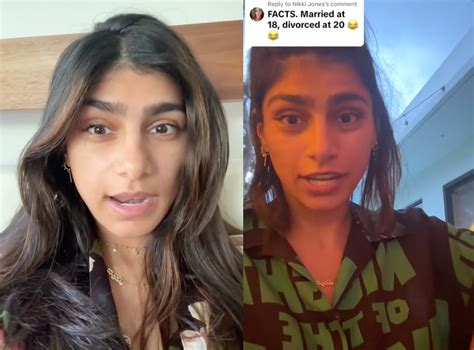 mia.khalifa.divorce|Mia Khalifa responds to backlash after encouraging。